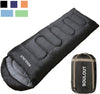 Sleeping Bag - 4 Seasons. Dark Grey/Left Zip