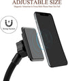 Gooseneck Phone Holder with Magnetic and Clip (Black-2)