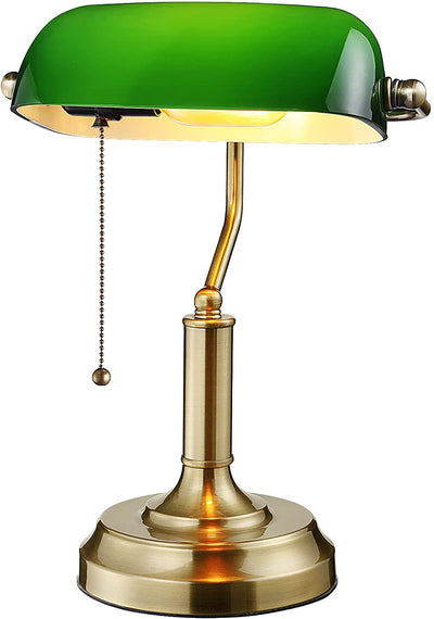 Green Bankers Lamp, UL Listed, Antique Desk Lamps