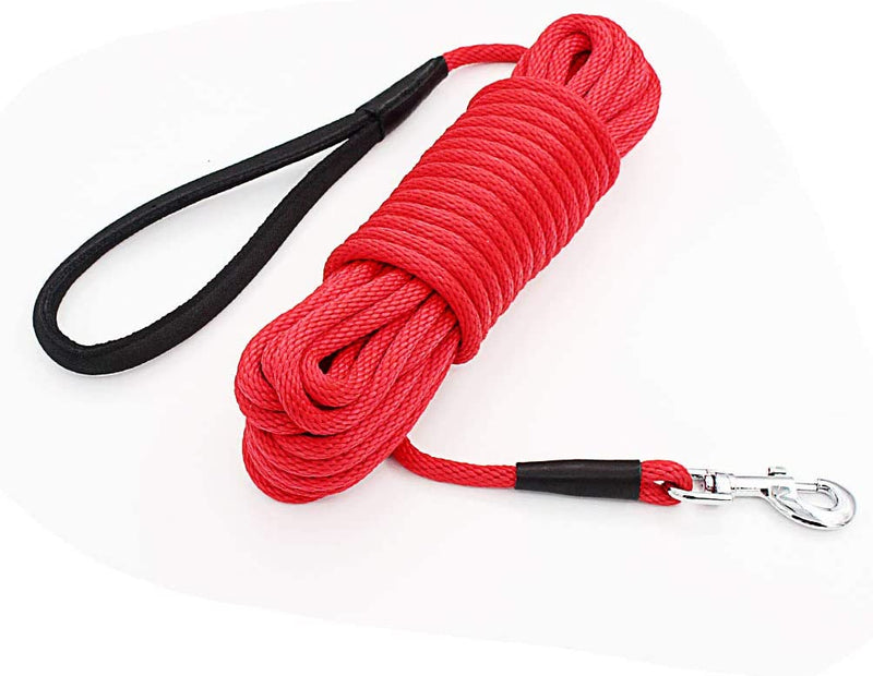 Long Pet Control Rope, Comfortable and Sturdy Handle, Red