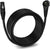 30ft Microphone Cable, XLR to XLR Angled Male, Color: Black