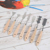 10Pcs Stainless Steel Spatula Palette (A168254