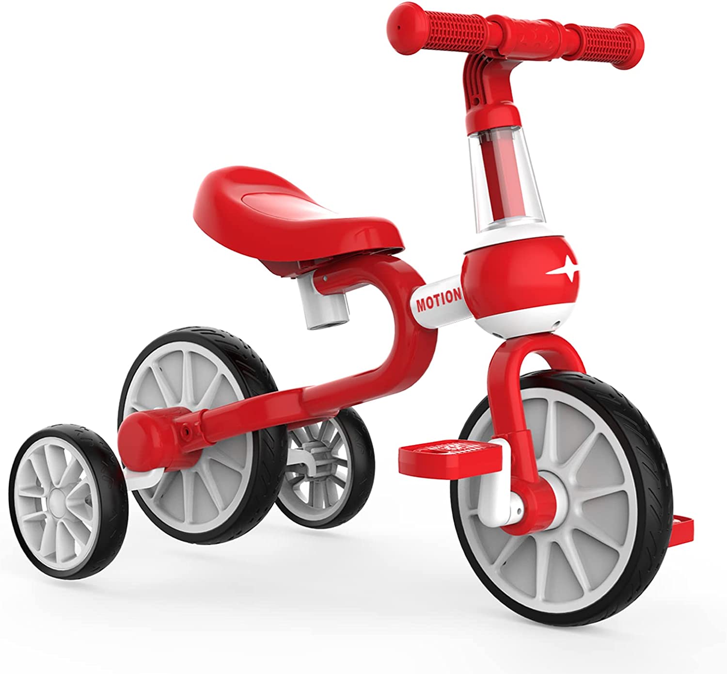 3 in 1 tricycles for children (adjustable seat) Red