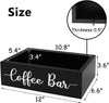 Coffee Bar Wooden Box Coffee Station Holder