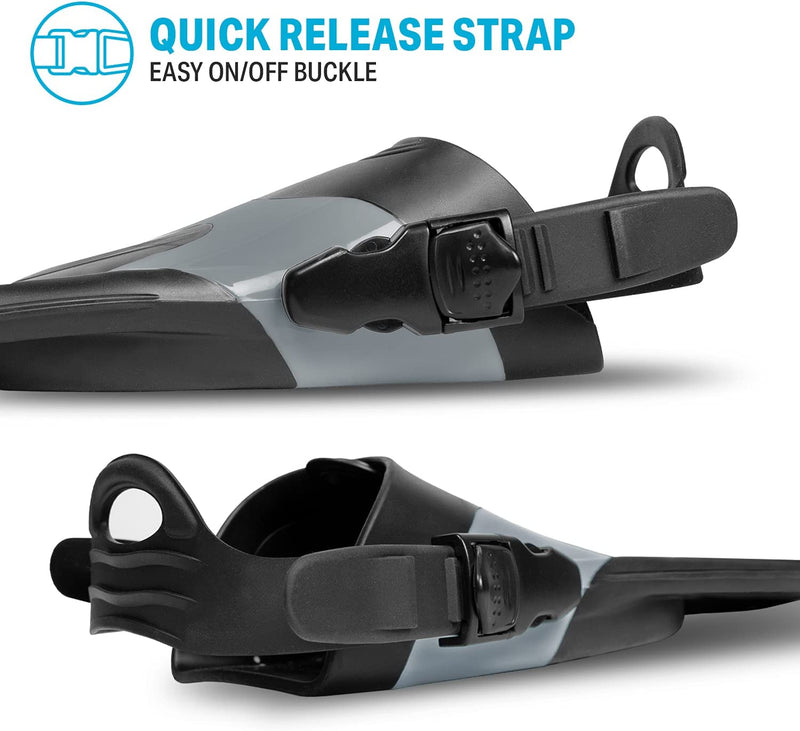 adjustable swim and snorkel fins,Color Stealth