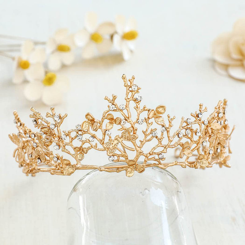 Tiaras and crowns for adults, Color: Gold