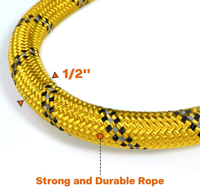 Comfortable Padded Handle, Highly Reflective Pet Yarns, Yellow