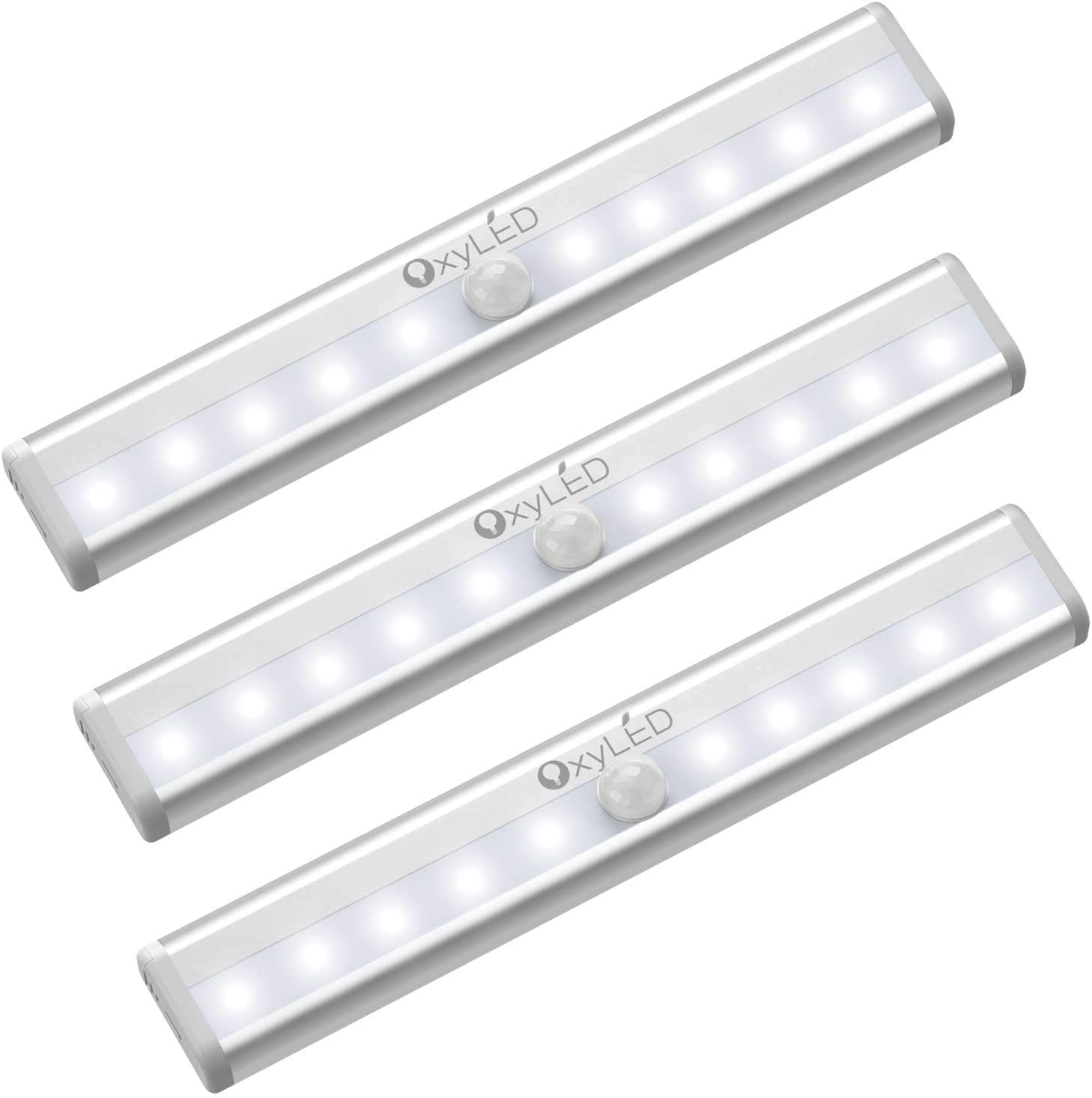 Motion sensor closet lights, safe lights for closet stairs. (Pack of 3)