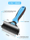 Pet Grooming Brush, Blue