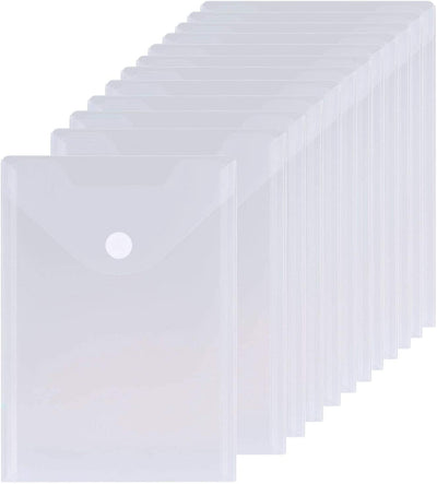 Pack of 12 Large Clear Storage Bags for Dies and Stamps