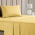 3Pcs Twin Size Sheet Set, Color: 40 - Yellow