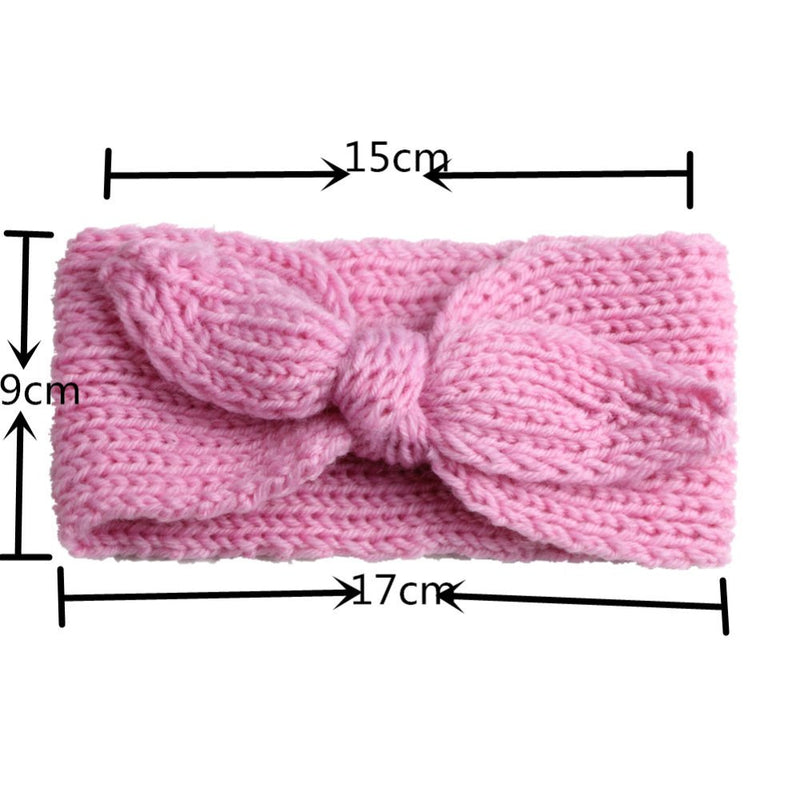 Baby turban, knitted, one size (pack of 6, assorted colors)