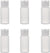 Empty Plastic Bottles, 1 oz (30 ml), 6-pack with Labels