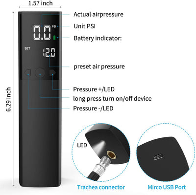 Air Pump Portable Fast Ball Inflation with Accurate Pressure