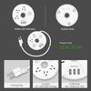 Power strip, 3 outlets 3 USB, white