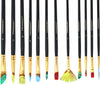 Art Paint Brush (colour:Black-12pcs)