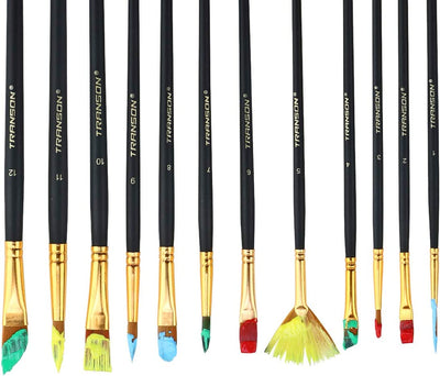 Art Paint Brush (colour:Black-12pcs)