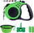 Pet Leash with 1 Portable Silicone Container, Green