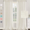 108" Long Linen Blend Curtains, Ivory