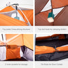 2/3 person lightweight instant tent, orange