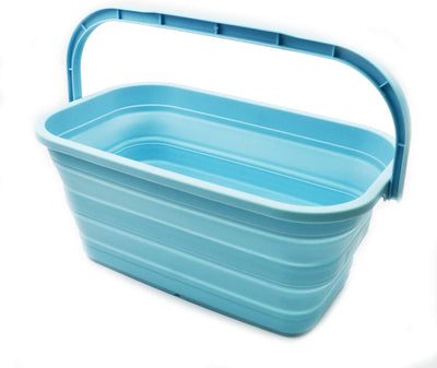 3.06 Gallon Rectangular Collapsible Bucket, Color: (Sea Angel)