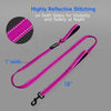 Large-Medium Two-Double Handle Pet-Leash, Pink