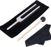 512 Hz tuning fork with silicone hammer and cleaning cloth