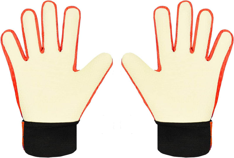 Goalkeeper gloves, with double protection, Orange, Size 5