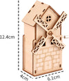 3D Wooden Assembly Puzzle Wood Craft Kit, Vintage Music Box