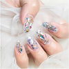 6 Boxes Mixed Nail Charms Nail Art Rhinestones, Blue