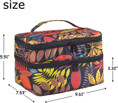 Carrying Case for Enamel, Holds 30 Bottles, Floral