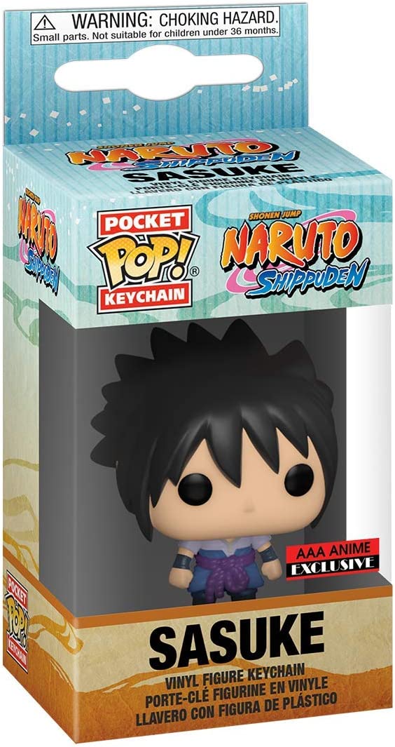 Naruto Shippuden Sasuke Uchiha Pocket Pop Keychain