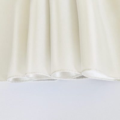 Pack of 10 Satin Table Runners 12 x 108 Inches, (Ivory)