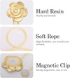 Magnetic Curtain Tiebacks, Light Gold