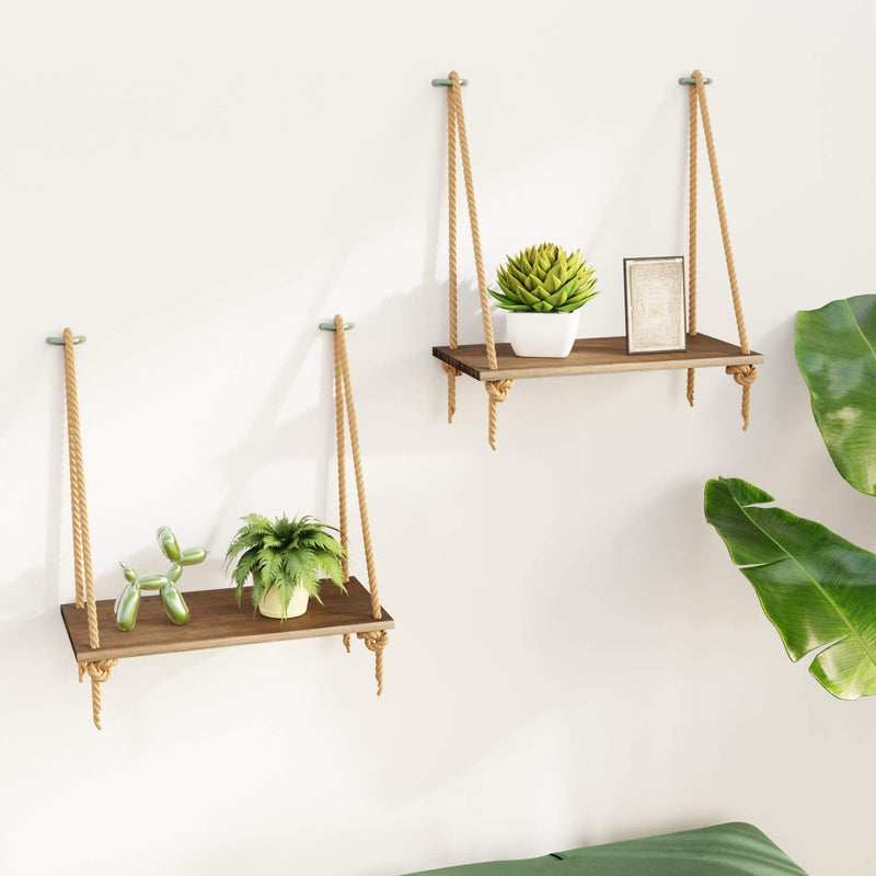 Bamboo Storage Shelves, (Set of 2)