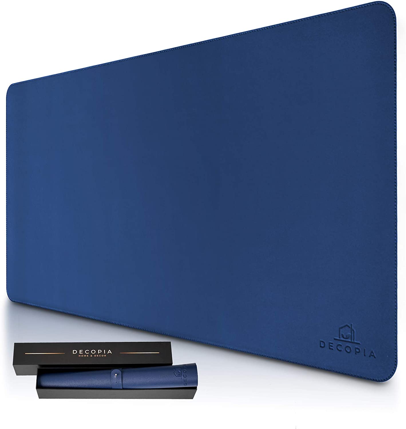 Desk Mat 31.5 x 15.7 Inches (Dark Blue)