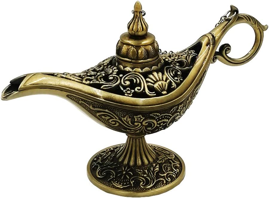 Vintage Aladdin's Genie Lamp (Medium Bronze)