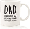 Funny coffee mug for dad, white