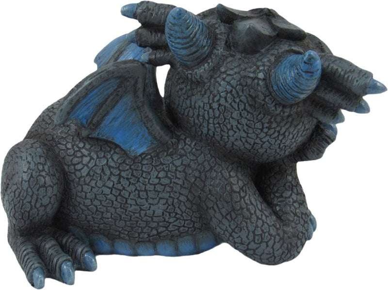 Collectible Dragon Figurine with Birth Certificate,Sapphire style