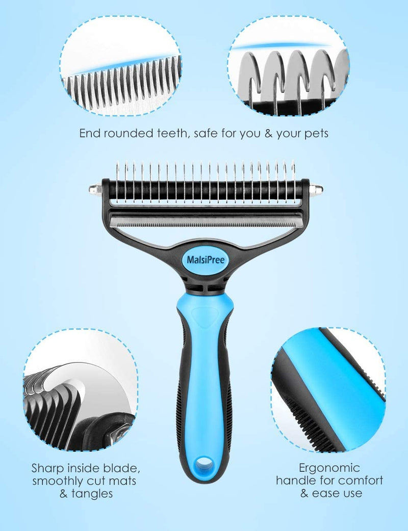 Pet Grooming Brush, Blue