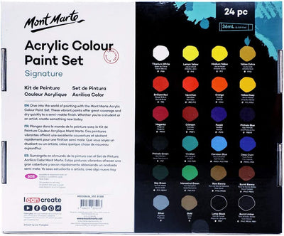 Acrylic Paint Set 24 Colors