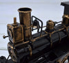 Diecast model locomotive, classic, black, 3.5inch