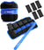 1-5/10/12 Pound Adjustable Ankle Straps with Removable Weight, Blue