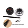 2-piece black and brown gel eyeliner set