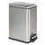 10L stainless steel bin with soft close lid, silver