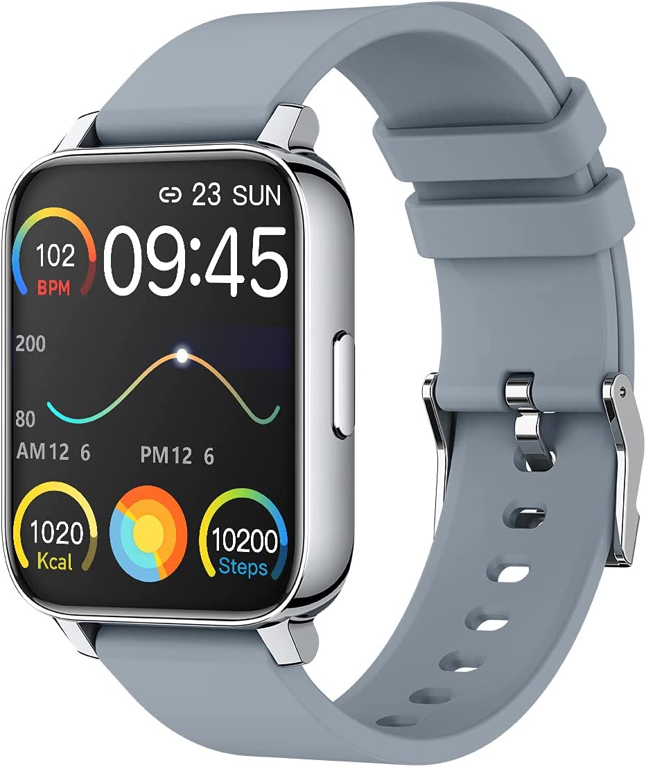 1.69 inch touch screen smart watch, gray