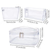 3 Piece Makeup Bag, Medium, M - Clear