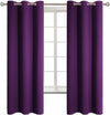 Blackout Curtains 2 Panel Set (42" x 63", Royal Purple)