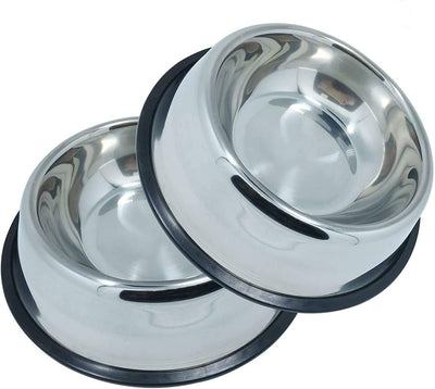 Stainless steel small pet bowls (silver)