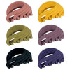 6 medium hair clips 2.6 inches, multicolor